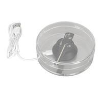 VBESTLIFE Ventilador de Holograma 3D con Cubierta Protectora Transparente, Controlado por WiFi y Aplicación, 48 LED, Pantalla Publicitaria Holográfica con Memoria de 4 GB