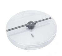 VBESTLIFE Ventilador de Holograma 3D, Ventilador de Proyector de Holograma 3D de Escritorio con Cubierta Protectora Transparente, Pantalla Publicitaria de Ventilador Holográfico Portátil