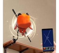 VBESTLIFE Ventilador de Proyector Holográfico 3D, 42 Cm, 224 LED, Resolución 2000x224, Control de Aplicación Móvil para PC WiFi, para Exhibición Publicitaria de Barra de Fiesta en Tienda (Enchufe de