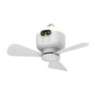 VBESTLIFE Ventilador de Techo Inalámbrico con Batería y Luz