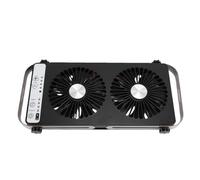 VBESTLIFE Ventilador de Techo para RV, Escape de Techo con Escape Doble y 4 Velocidades, Ventilador de Refrigeración Reversible para Autocaravana, Diseño Plegable para Tragaluz Estándar, Protección