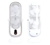 VBESTLIFE Ventilador de Torre de Mesa Silencioso, 5 Engranajes, Enchufe USB Portátil para el Hogar, Oficina, Escritorio de Metal ABS, Miniventilador (WHITE)