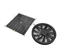 VBESTLIFE Ventilador Solar, Kit de Ventilador de Entrada de Escape Solar, Panel de 100 W con de 10 "para el Exterior, Almacén, Cobertizo, Cocina, ático