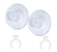 VBESTLIFE Ventosa de Plástico Duradera con Juego de Clips para Sujetar de Forma Segura Objetos Redondos en Acuarios Brillantes (Puede Sujetar 12-16 mm)
