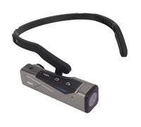 VBESTLIFE Videocámara 4K, Cámara Montada en la Cabeza para Vlogging con Fotos de 20MP, Conectividad WiFi, Tiempo de Grabación de 150 Minutos