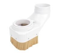 VBESTLIFE Zapata de Guardapolvo del Husillo, Motor de Husillo CNC de 80 Mm, Cepillo de Doble Puerta, Limpiador de Cubierta Antipolvo para Fresadora de Grabado, con Cepillos Desmontables