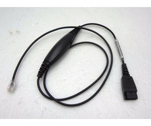 VBet GN1216 Cordón Recto QD-a-RJ9 88001-03 Para Teléfono Avaya Series 1600 9600
