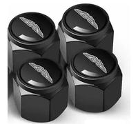 VBGPWAD 4 Tapas Antipolvo para Ruedas de Coche para Aston Martin DB5 DB7 DB9 DB10, Car Tyre Valve Caps Dust Covers Tapas de Válvula de Auto,E