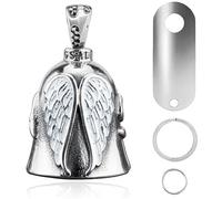 VBGURR 1 campanilla moto biker bell moto con llavero guardian bell moto para accesorios moto, talla única, Acero inoxidable, no.