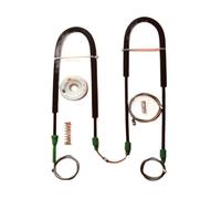 VBHdtE Elevador ventanilla coche Kit de reparación delantero izquierdo para Ford Focus MK1 (1998-2005) Botonera Elevalunas