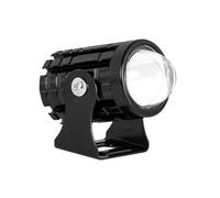 VBHdtE Faros delanteros Faro LED para motocicleta, faro antiniebla, lente de dos colores, luces conducción haz alto/bajo, luz auxiliar(1pc White)