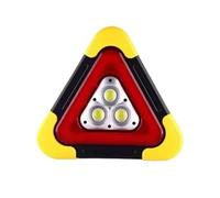 VBHdtE Triángulo de señalización Luz de Advertencia Triangular de Emergencia para Coche Solar 3 en 1, lámpara de Alarma de avería portátil, luz Intermitente de Seguridad