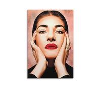 VBHEJRNE Póster decorativo de Maria Callas Singer para pared, lienzo y arte impreso, moderno, decoración de dormitorio familiar, 60 x 90 cm