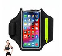 VBK Handy Armband Joggen Sportarmband mit Kopfhörer SchlüsselTasche, Sportarmband Joggen Handyhalterung BIS Zu 6.9", Handyhalterung Arm für Laufen und Fitness
