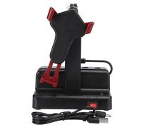 VBLKUYDPR Coctelera automática para teléfono móvil, Contador de Pasos oscilantes hacia la Izquierda y Derecha, podómetro para teléfono móvil con Cable USB, Soporte de plástico Rojo Oscuro