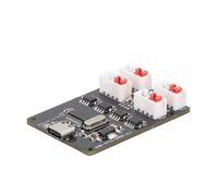 VBLKUYDPR Módulo de Puerto Serie USB a TTL de 4 vías, Placa adaptadora USB a TTL Tipo C con indicador LED, Fuente de alimentación de 3,3 V y 400 mA para la depuración y el Desarrollo de