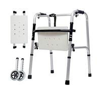 VBNCUUIOPO Bastón antideslizante con ruedas dobles de aluminio para bañera de 47 cm x 52 cm x 73 cm para hospitales