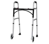 VBNCUUIOPO Marco para caminar para ancianos con cuatro patas con reposabrazos para ruedas, ayuda para caminar para discapacitados, estabilidad médica, antideslizante