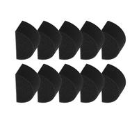Vbnuyhim Esponjas de pintura para pintura, 10 esponjas semicirculares para pintura corporal, esponjas negras para manualidades, suministros de pintura facial, esponja de pintura de para