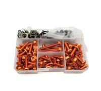 VBNYBA Motocicleta Tornillo Compatible con CR80 para CR85 para CRF150R para CR125R para CR250R para CRF250R para SL230 Tornillo De Resorte para Perno De Carenado De Motocicleta Personalizado(Orange)