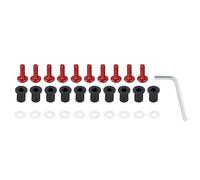 VBNYBA Motocicleta Tornillo Compatible con Ninja para 250R 300500650 para ZX10R para ZX14R 6R 7R 9R Kit De Pernos De Sujetadores De Motocicleta Tornillos De Motocicleta(Red)