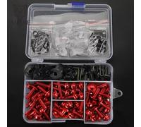 VBNYBA Motocicleta Tornillo Compatible con para Ninja 1000 650 400 para Z650 para Z750 para Z800 para Z1000 para SX Kit Completo De Tornillos Y Tuercas para Carenado De Motocicleta(Red)