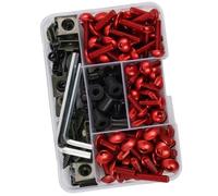 VBNYBA Motocicleta Tornillo Compatible con para Ninja para 650R para EX650A 2006 2007 190 Piezas Kit De Tornillos Y Pernos De Carenado para Motocicleta(Red)