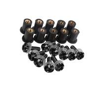 VBNYBA Motocicleta Tornillo Compatible con Suzuki para DR200SE para DR-Z400 para DR650 Kit De Tornillos Y Tuercas para Parabrisas De Motocicleta De 5 Mm.(Black)