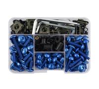 VBNYBA Motocicleta Tornillo Compatible con Z1000 para Z750 para Z800 para Z650 Kit De Pernos Carenado De Motocicleta Tornillos Tuercas Tornillo De Carenado Carrocería Motocicleta 190PCS(Blue)