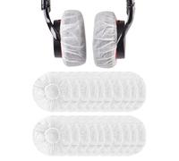 VBNZBK 100 Piezas Desechables no Tejidas para Auriculares, Fundas Elásticas para Auriculares, Transpirables, Antibacterianas, a Prueba de Polvo, Reutilizables, Fundas para Auriculares