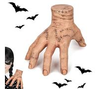 VBNZBK miércoles manos - Mano Falsa Horrorífica Realista con Cicatrices y Efecto Frío de Látex, Modelo de Mano de Anime y Accesorio Horrorífico, Ideal para Decoración de Fiestas de Halloween y Cosplay