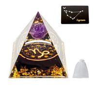 VBNZBK Orgonita Pirámide de Cristales Pirámide Grande Piedras Preciosas Pirámides Esotérico Signo del Zodiaco Regalos 12 Constelaciones Decoración Esotérica (Capricornio)