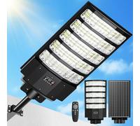 VBOK IGFE - 8000W Farolas Solares Exterior, 40000LM 6500K Farola Solar Potente con Sensor de Movimiento, IP67 Impermeables Foco Solar Exterior para Jardín, Patio, Parcela