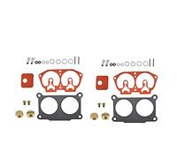 VBPBHFFNMW 2pcs Kit de reconstrucción de carburador 115 130 HP 1986-1995 Adecuado YAMAHA Ajustar for fueraborda V-4 apta for carbohidratos Partes del carburador