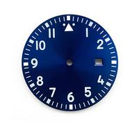 VBPBHFFNMW 33.5mm azul/blanco/negro/dial Compatible con MIYOTA8215 / 8200/2836/2813/2824 Movimiento mecánico automático de los hombres Esfera del reloj(Blu)