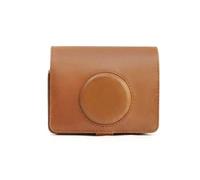 VBPBHFFNMW Bolsa de Almacenamiento Cuero for cámara instantánea for Fujifilm Instax Mini EVO, Funda for Correa Ajustable, Protectora Retro, for fotografía Bolso para cámara(Marrone)