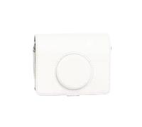 VBPBHFFNMW Bolsa de Almacenamiento Cuero for cámara instantánea for Fujifilm Instax Mini EVO, Funda for Correa Ajustable, Protectora Retro, for fotografía Bolso para cámara(Wit)