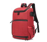 VBPBHFFNMW Bolsa de Fotos de la cámara Material Impermeable y Gran Capacidad, la Mochila es Adecuada for el Aire Libre o la Bolsa de trípode de la Bolsa de Lentes de Viaje Bolso de la cámara(Rosso)