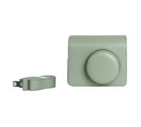 VBPBHFFNMW Bolsa retro for cámara de 400 mm ancho, cuero sintético, for almacenamiento, funda protectora, bolsa for fotografía bolso para cámara(Verde)