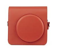 VBPBHFFNMW Bolso de la cámara Bolso Retro de la Correa del Hombro del Cuero de la PU Bolso Protector portátil Apto for FUJIFILM Ajuste for Square SQ1 Bolso de la cámara(Terracotta Orange)