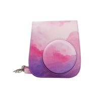 VBPBHFFNMW Bolso de la cámara Tie-Dye PU Cuero Mini cámara de película Bolso de Hombro Funda Protectora Funda Protectora Bolsa Apta for Fujifilm Mini 11 9 8 Bolso de la cámara(B)