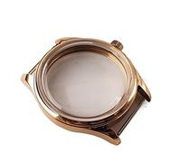 VBPBHFFNMW Caja de acero inoxidable pulido de 42 mm adecuada para mirar literal 37 mm compatible con ETA6497/6498, caja de reloj ST3600(K2)