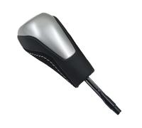 VBPBHFFNMW Compatible for BMW E81 E82 E87 E90 E91 E92 E93 E36 E38 E39 E46 Z4 Z3 E53 X5 pomo de cambio marchas automático palanca cambios cuero Perilla de cambio(Short-Length Silver)
