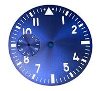 VBPBHFFNMW Dial de reloj azul de 38.8mm con reloj de piloto luminoso verde se enfrenta a los accesorios compatibles con Eta6497 st3620 Movimiento Esfera del reloj