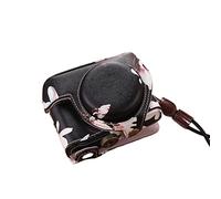 VBPBHFFNMW Duradero y Exquisito Cuero Retro Color de CUBIERTE Sólido Cámara Cámara de Cámara Dedicada Bolso Funda Protectora Ajuste for Sony ZV1 Bolso de la cámara(4)