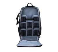 VBPBHFFNMW Mochila de gran capacidad, mochila for cámara, impermeable fotografía, multifuncional viajes drones y bolso para cámara(Black-Grey Lining)