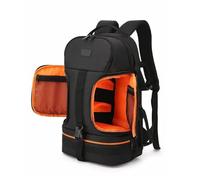 VBPBHFFNMW Mochila for cámara DSLR de gran capacidad exteriores, impermeable, tela Oxford, portátiles 15,6 pulgadas, compatible Canon Nikon bolso para cámara(Arancione)