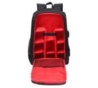 VBPBHFFNMW Mochila for cámara profesional SLR fotografía digital mochila impermeable adecuada SONY Canon Nikon soporte trípode de lente bolso para cámara(L-red lining)