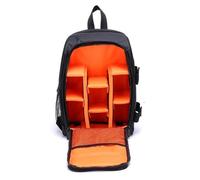 VBPBHFFNMW Mochila for cámara profesional SLR fotografía digital mochila impermeable adecuada SONY Canon Nikon soporte trípode de lente bolso para cámara(M-orange lining)