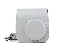 VBPBHFFNMW Película de Cuero Bolsa de cámara Funda Protectora Cámara de Hombro Color Protector de Color Fit for Fuji Fit for Polaroid Mini 8 8+ 9 Fit For Instax PU Bolso de la cámara(Wit)
